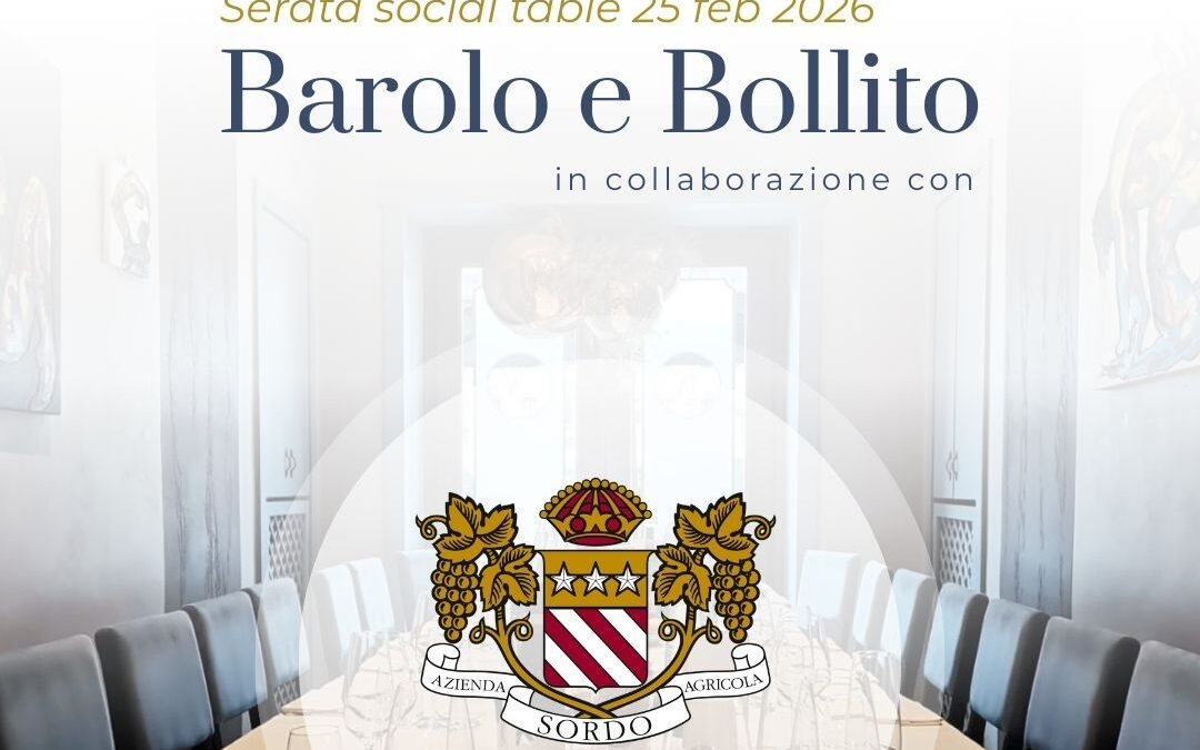 Serata Barolo e Bollito social table – Sordo